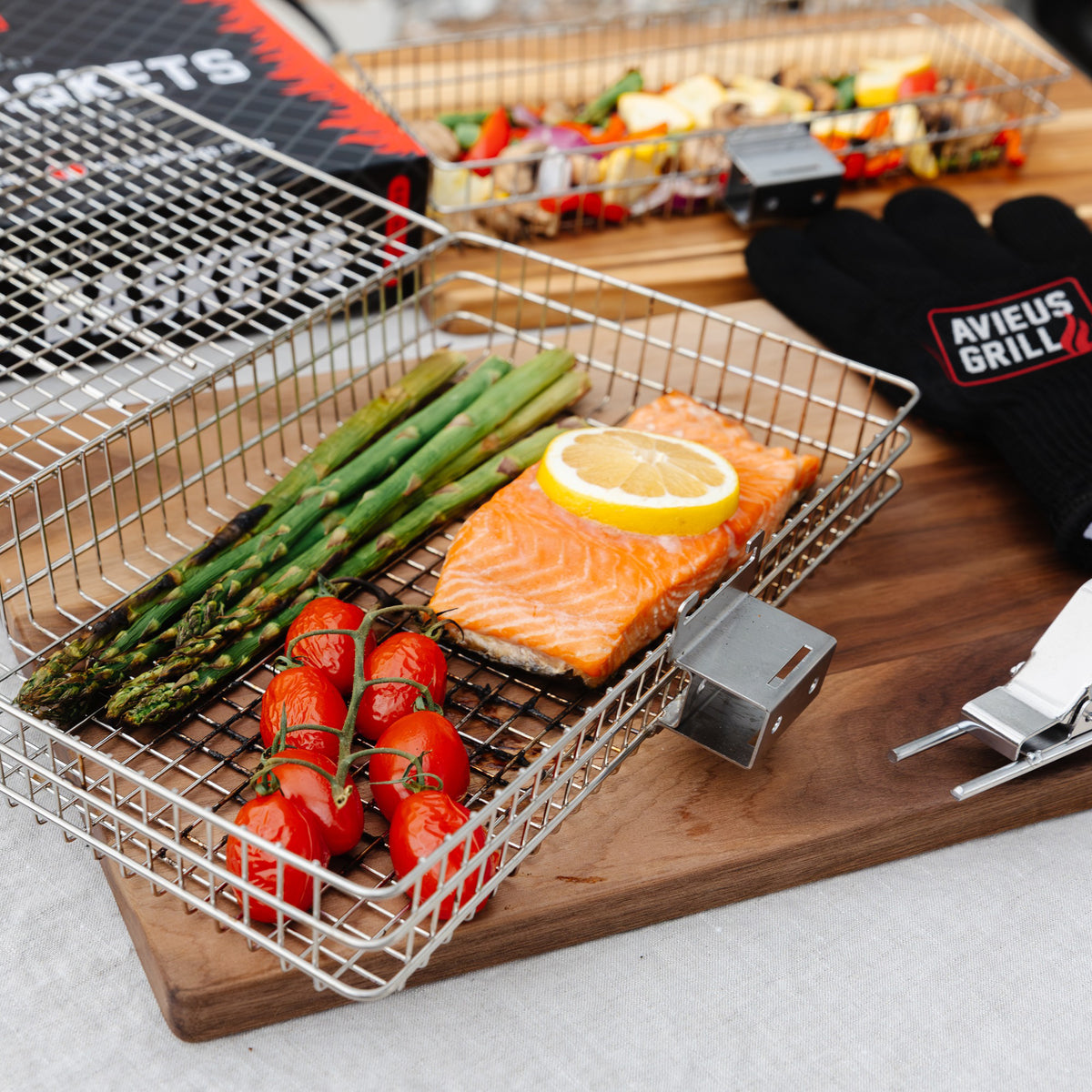 Avieus Grill Baskets Set